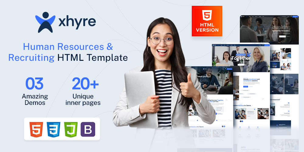 Xhyre - Human Resources & Recruiting HTML Template