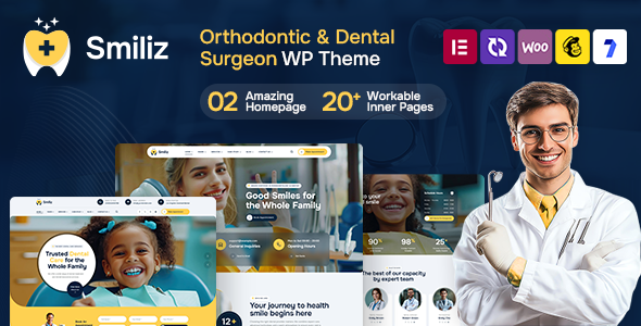 Smiliz – Orthodontics & Dental Surgeon WordPress Theme