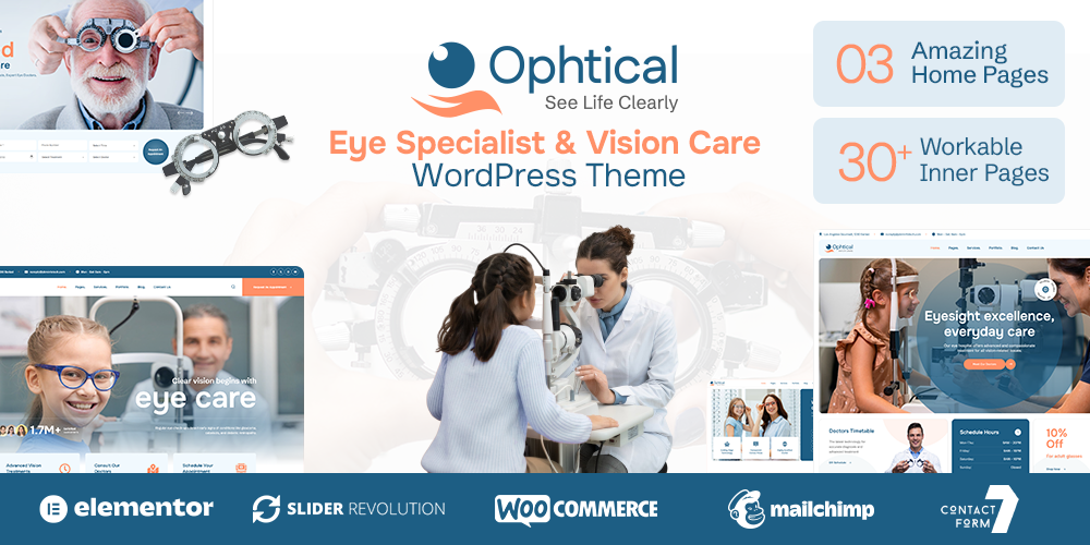 Ophtical - Eye Specialist & Vision Care WordPress Theme