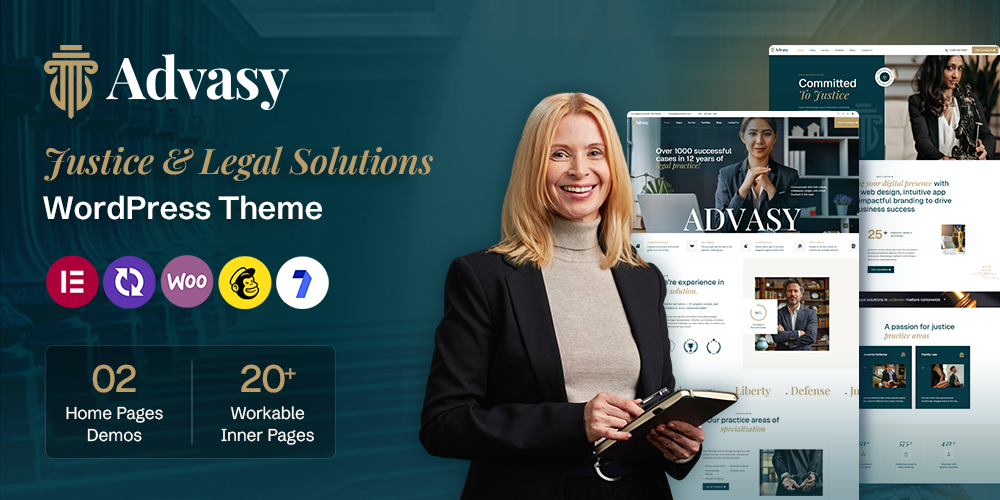 Advasy - Justice and Legal Solutions WordPress Theme