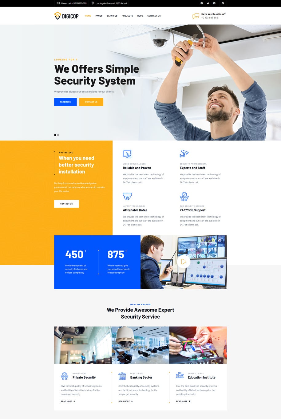 Digicop – Security and CCTV WordPress Theme