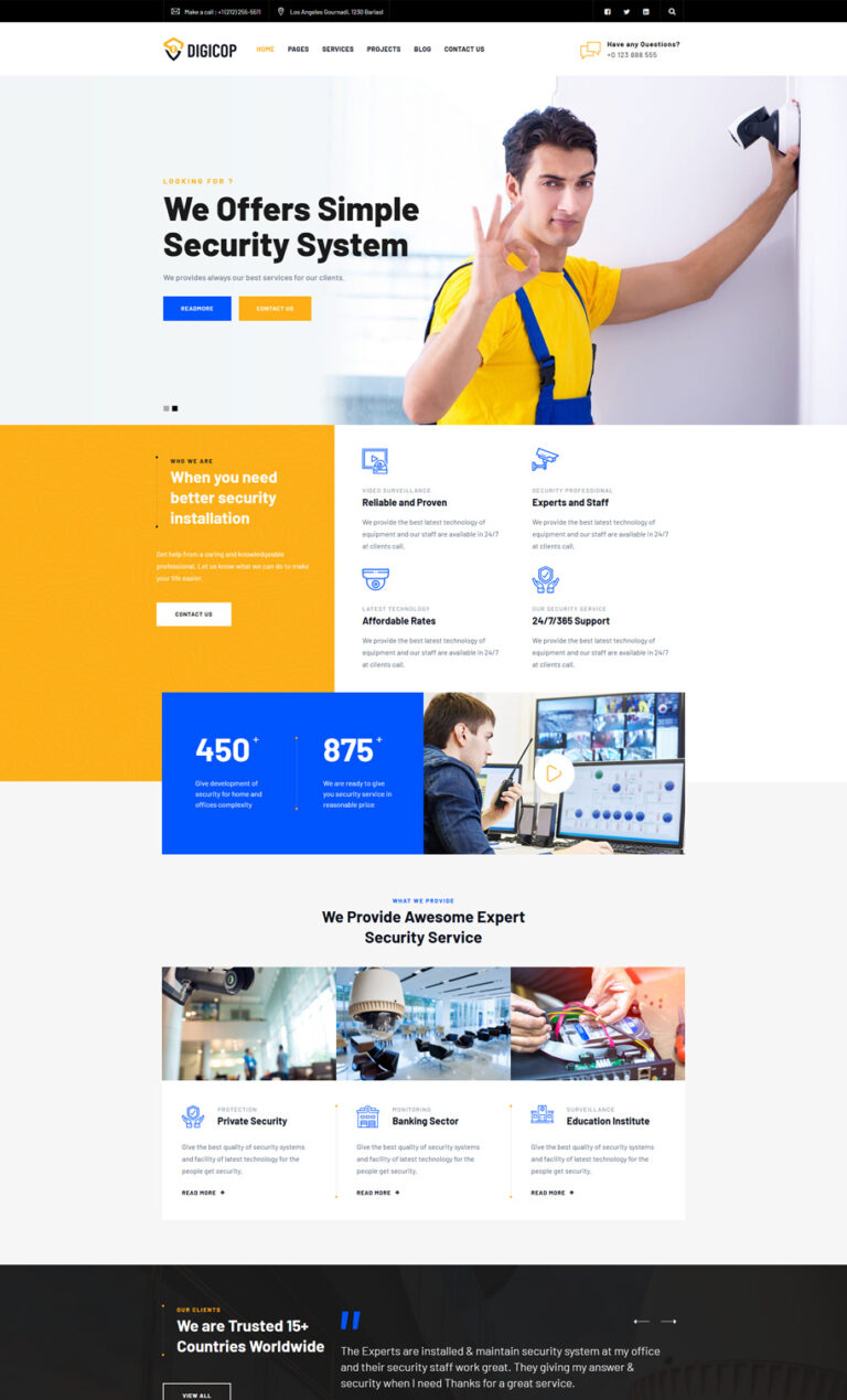 Digicop - Security and CCTV HTML Template - PBM Infotech