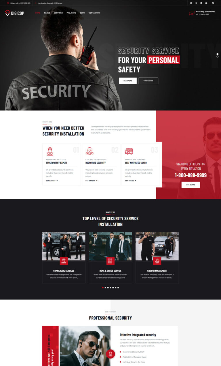 Digicop - Security and CCTV HTML Template - PBM Infotech