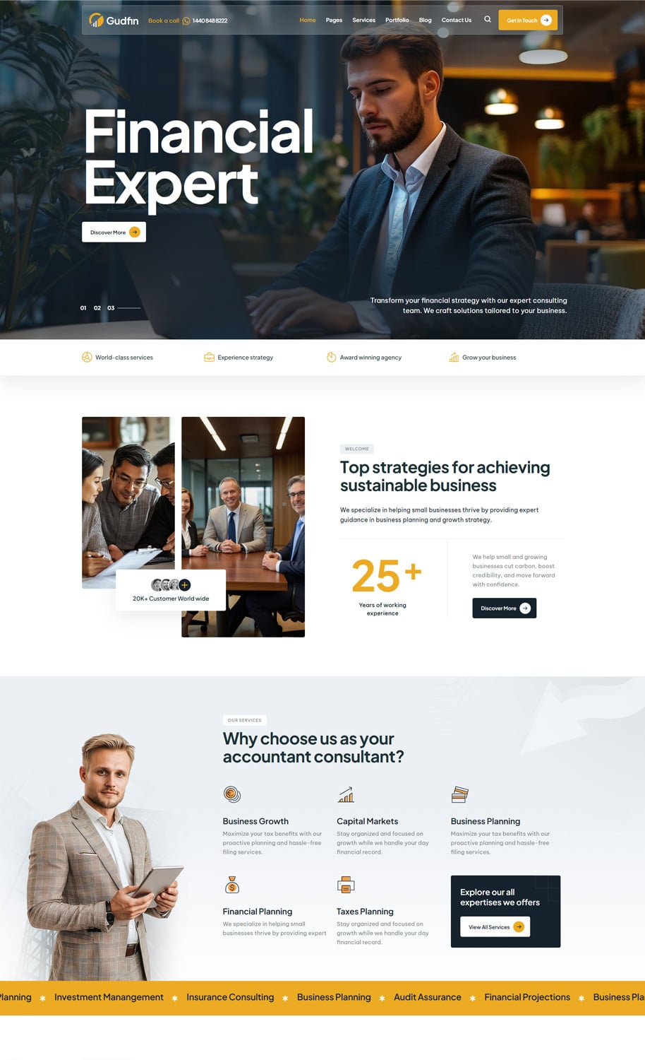 Gudfin – Accounting and Finance Management HTML Template