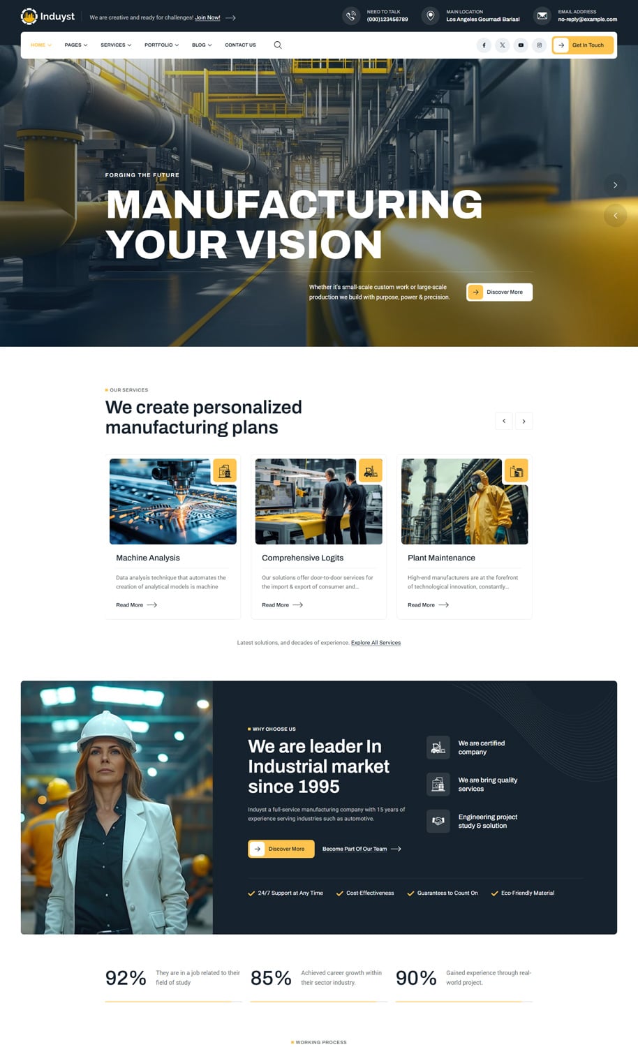 Induyst – Factory & Heavy Industry HTML Template