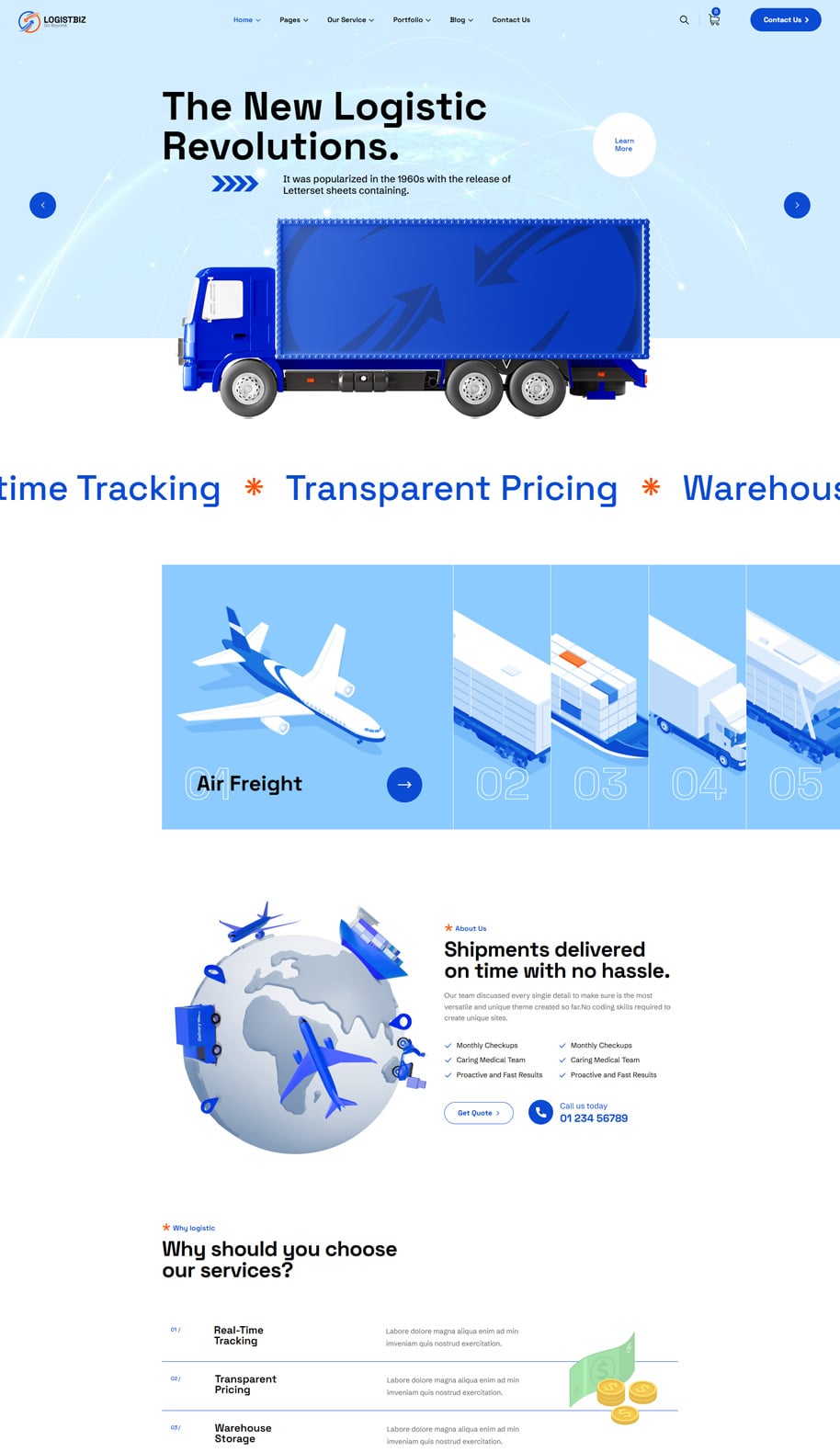 Logistbiz – Logistic and Cargo WordPress