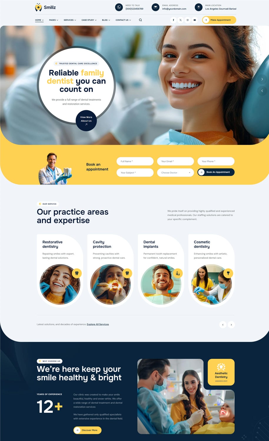 Smiliz – Orthodontics & Dental Surgeon HTML Template