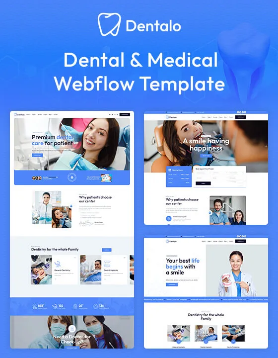 Dentalo – Medical Webflow Template