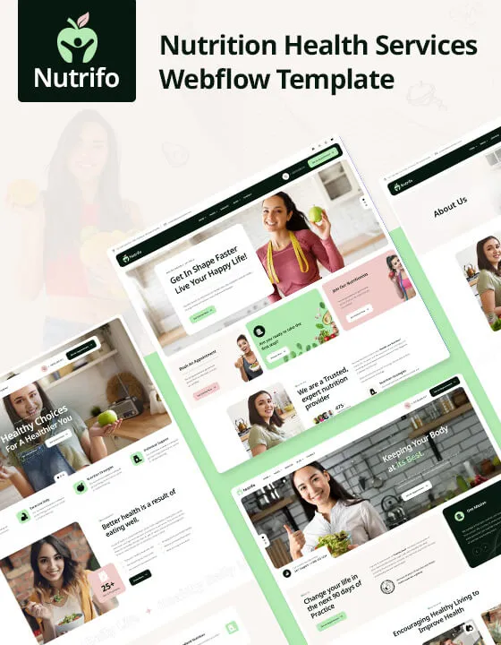 Nutrifo – Wellness Webflow Template