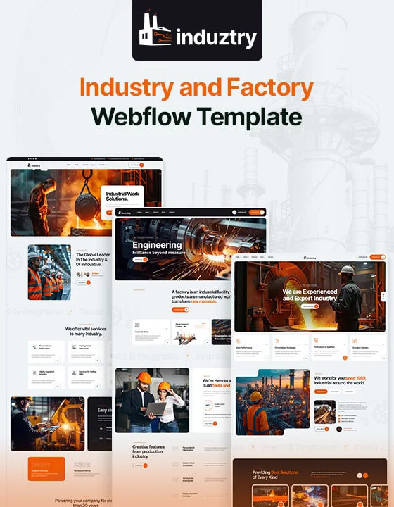 Induztry – Home Services Webflow Template