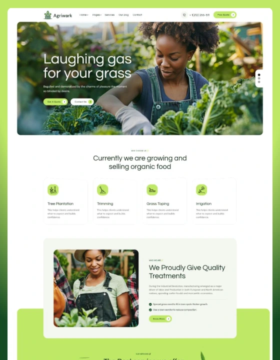 Agriwark – Food & Drink Webflow Template