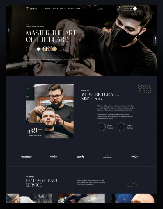 Belysh - Hair & Beauty Webflow Template