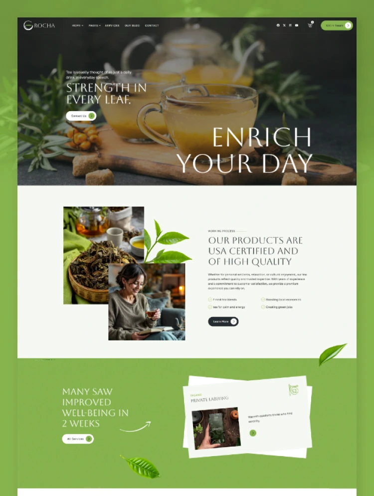 Grocha - Wellness Webflow Template