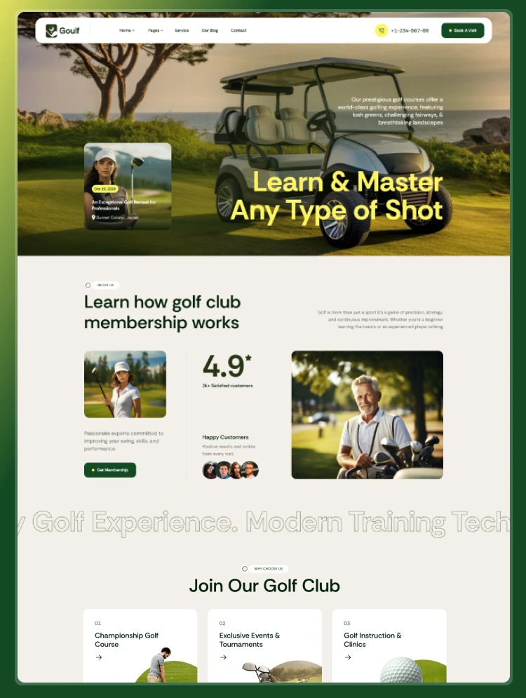 Goulf - Wellness Webflow Template