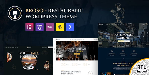 Broso – Restaurants & Cafes WordPress Theme