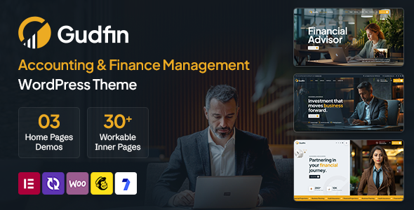 Gudfin – Accounting and Finance Management WordPress Theme