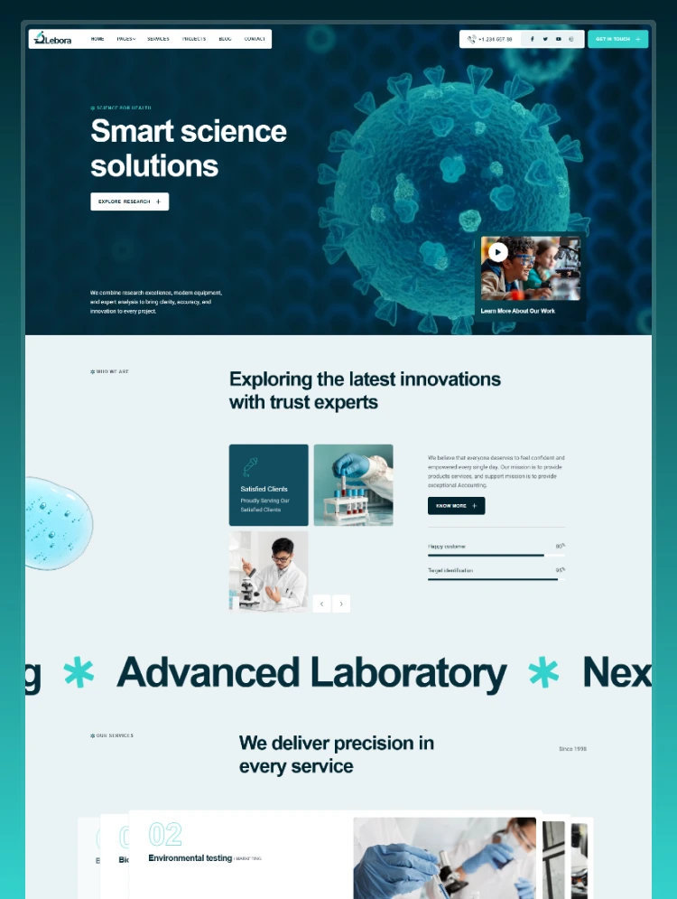 Lebora – Medical Webflow Template