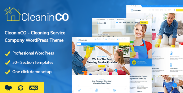 CleaninCO – Cleaning Services WordPress Theme