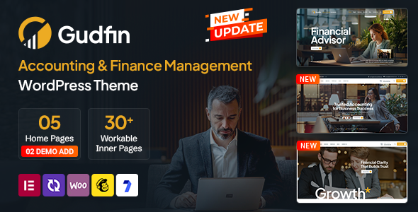 Gudfin - Accounting and Finance Management WordPress Theme