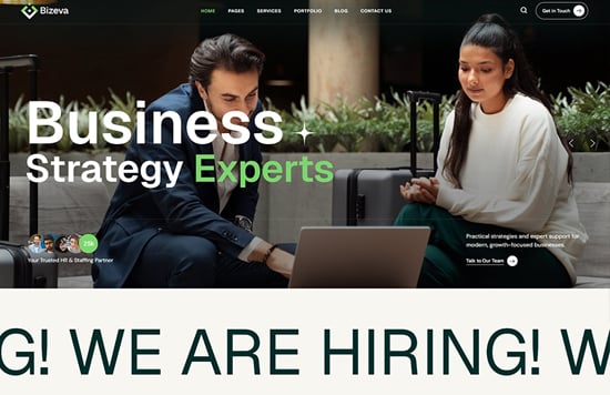 Bizeva – Business Marketing WordPress Theme