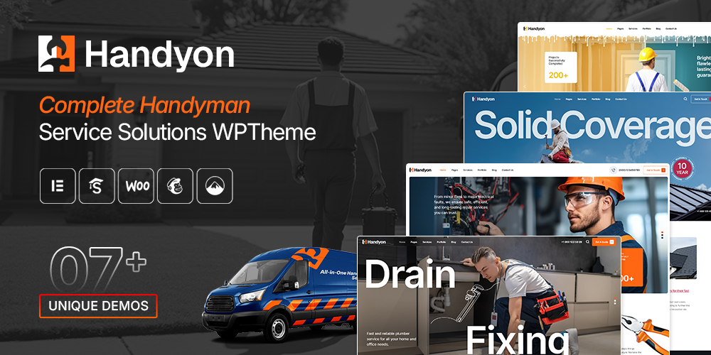Handyon - Handyman Services WordPress Theme