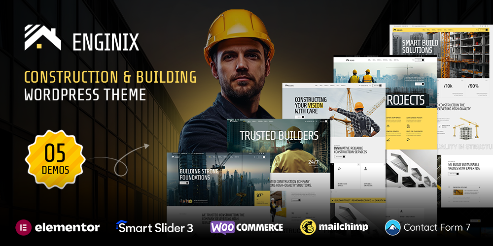 Enginix - Construction & Building WordPress Theme