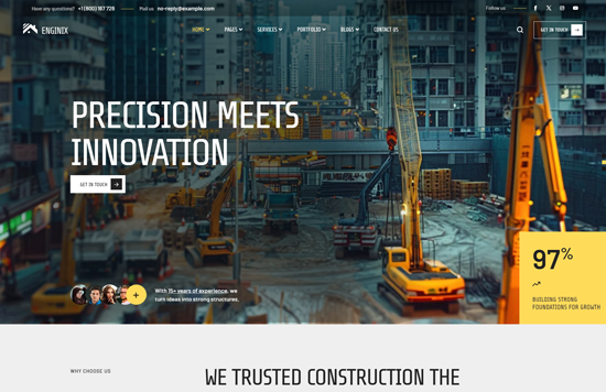 Enginix – Construction & Building WordPress Theme