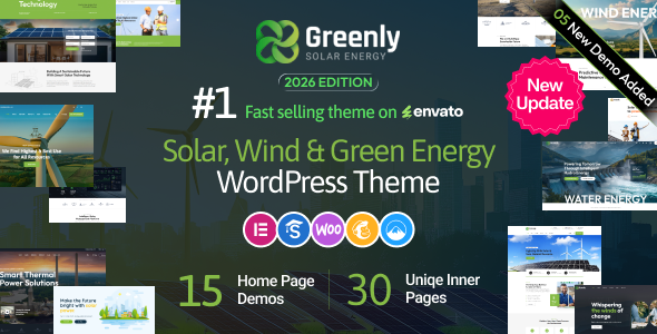 Greenly – Ecology & Solar Energy WordPress Theme