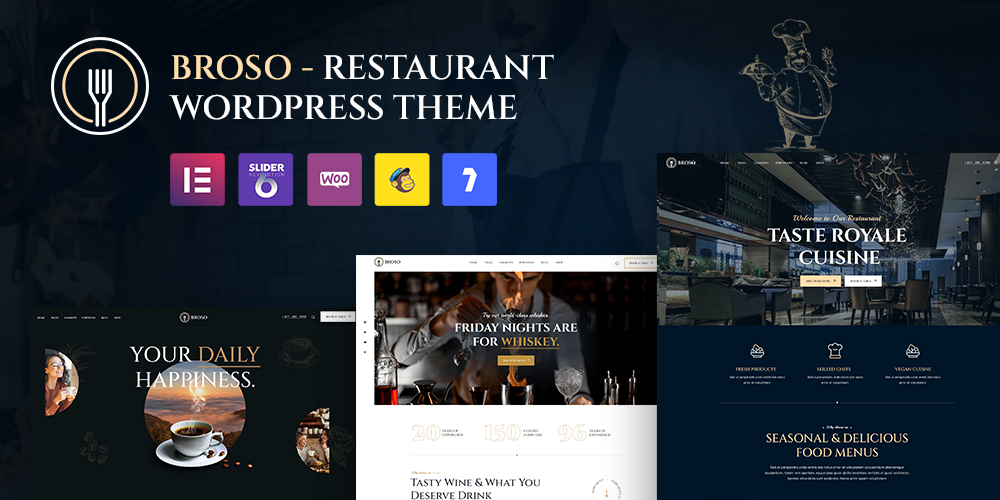 Broso - Restaurants & Cafes WordPress Theme