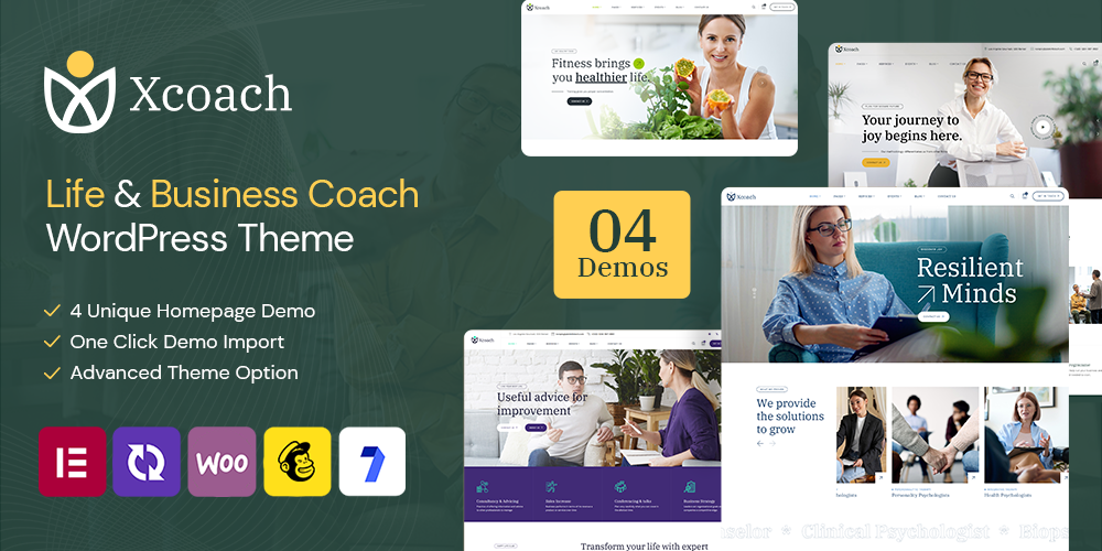 Xcoach – Life And Business Coach WordPress Theme